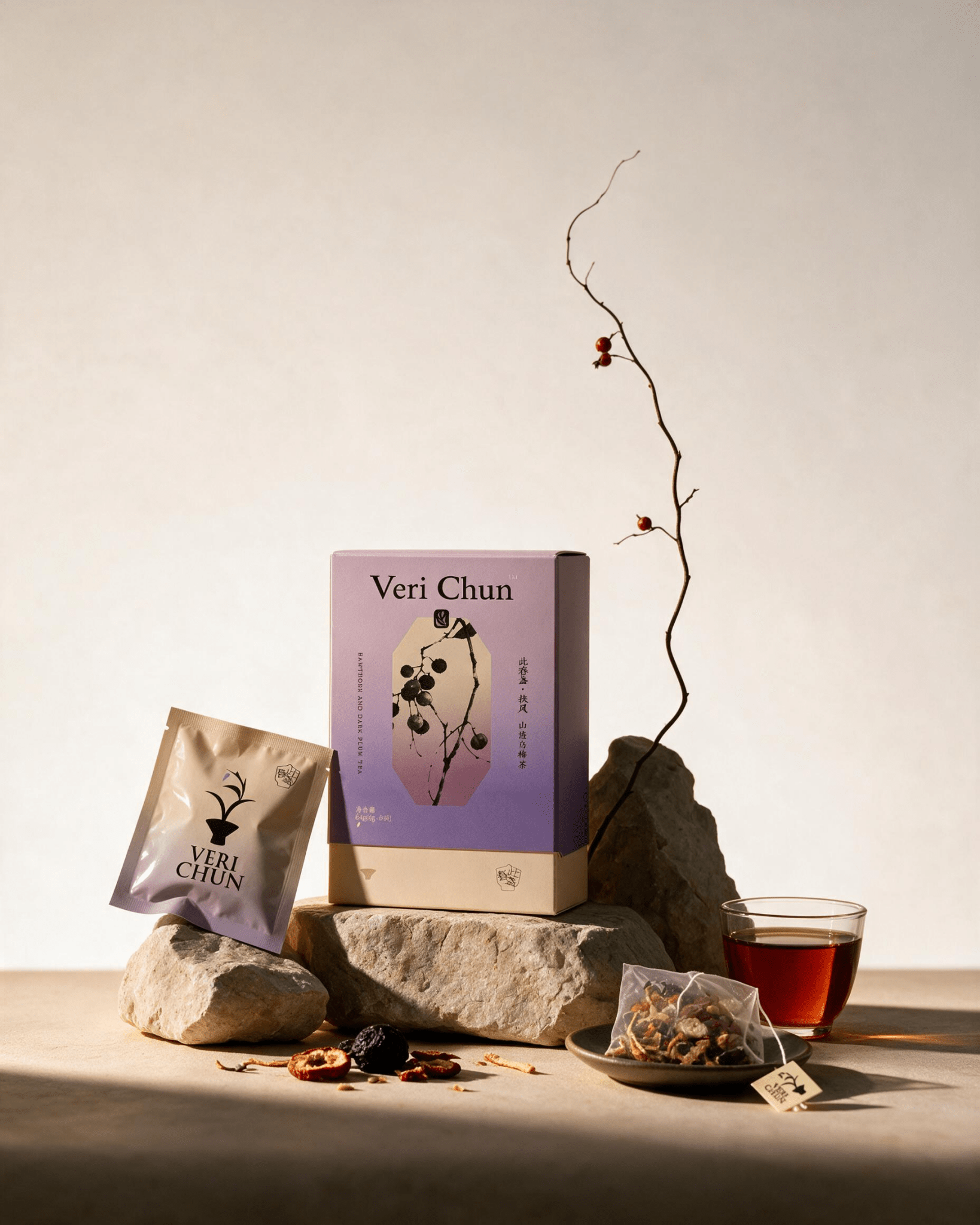 Veri Chun Fufeng hawthorn berry tea package