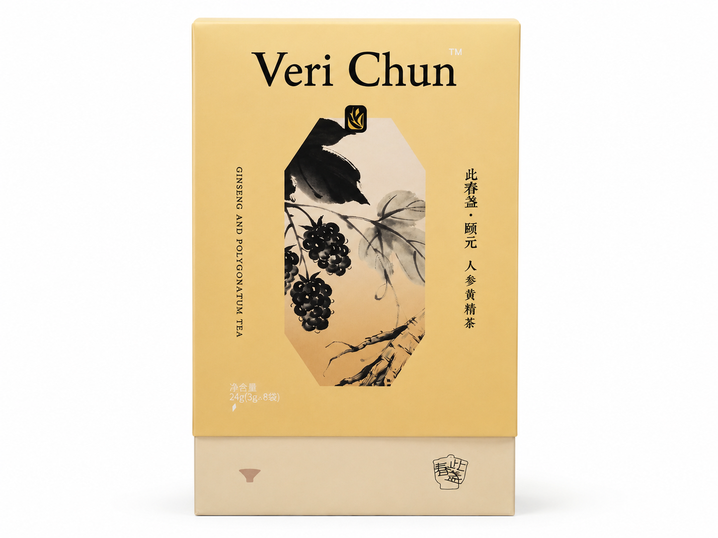 Yi Yuan — Ginseng & Polygonatum Herbal Tea, 8 Tea Bags