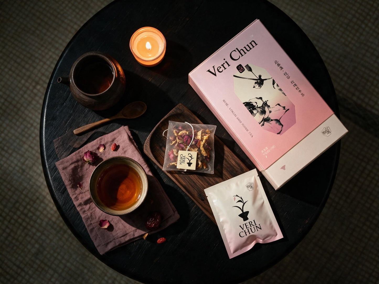 Yue Rong | Rose, Longan & Jujube Herbal Infusion - VERI CHUN